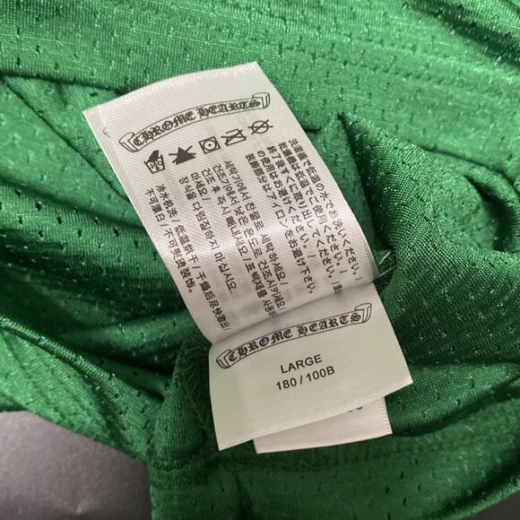 Chrome Hearts Mesh Warm Up Long Sleeve Jersey Green - Picture 6 of 6